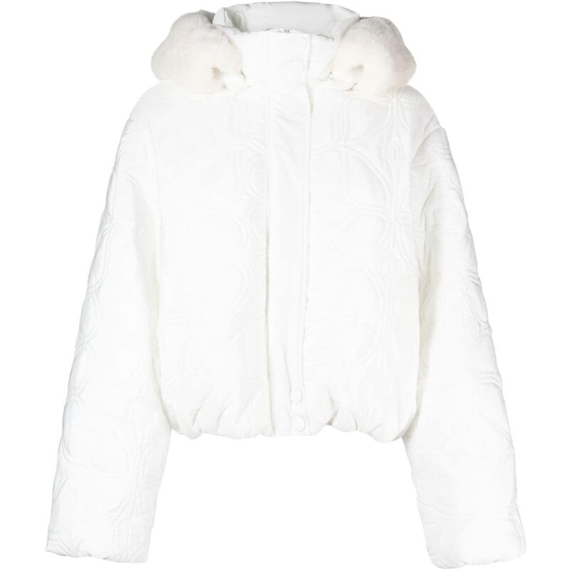 Maje quilted padded jacket - White