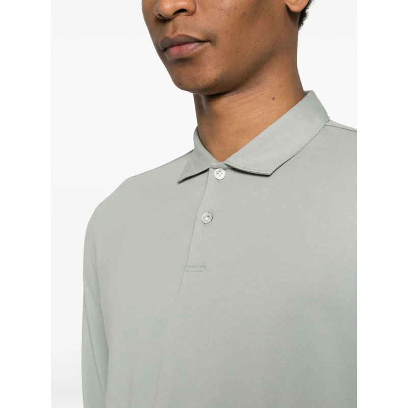 Boggi Milano B Tech piqué polo shirt Green