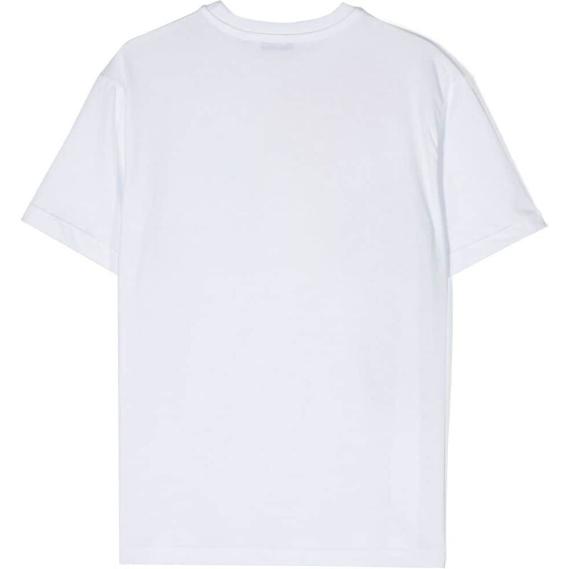 MSGM Kids logo graphic-print T-shirt - White