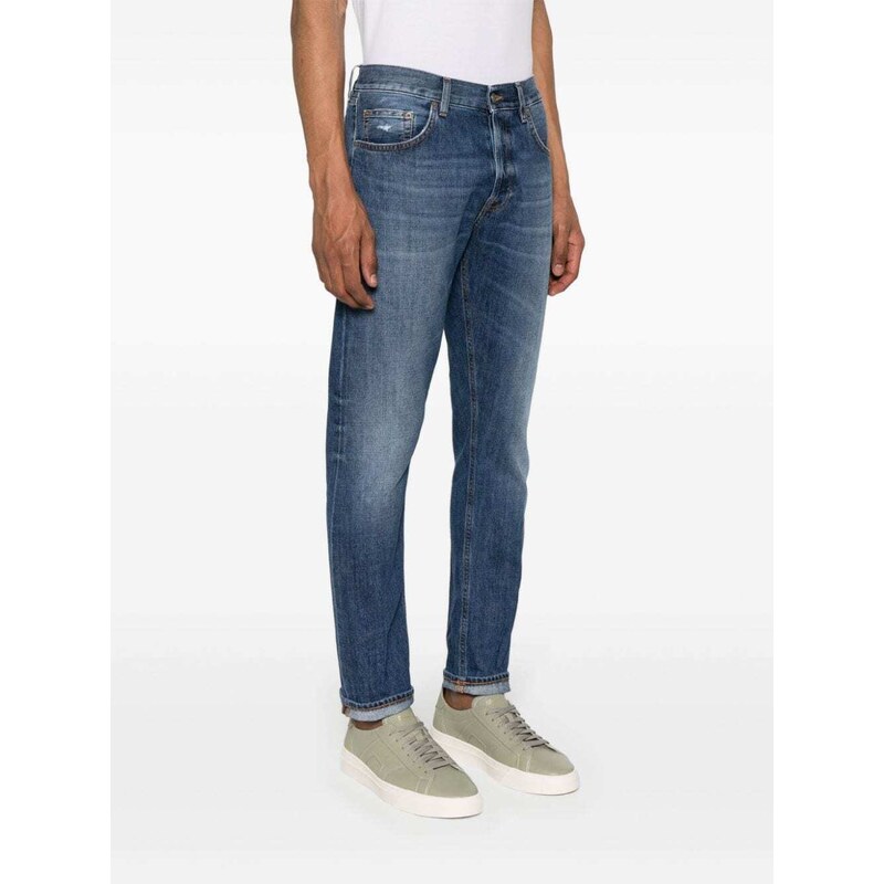 DONDUP Icon mid-rise straight-leg jeans - Black