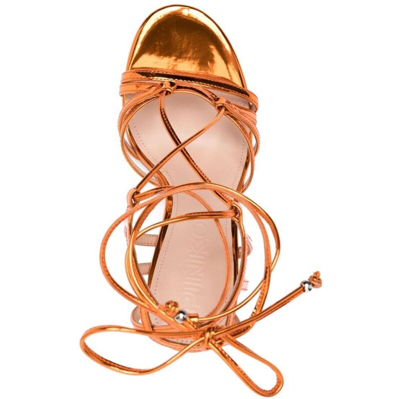 PINKO 105mm cut-out sandals - Orange