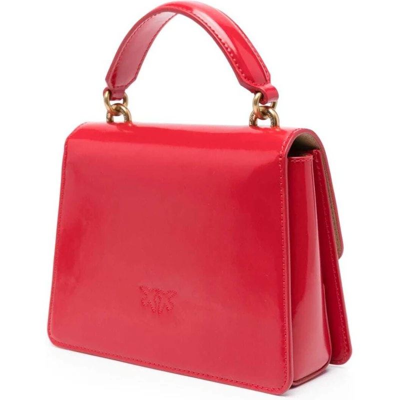 PINKO mini Love One tote bag - Red - GLAMI.eco