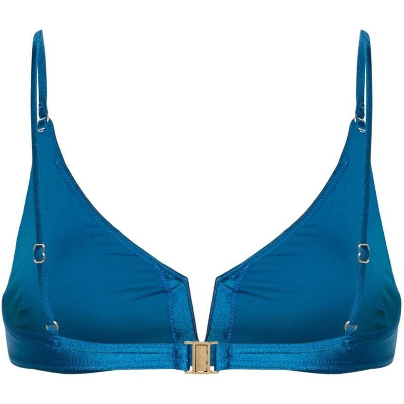 ZIMMERMANN August V-neck bikini top - Blue