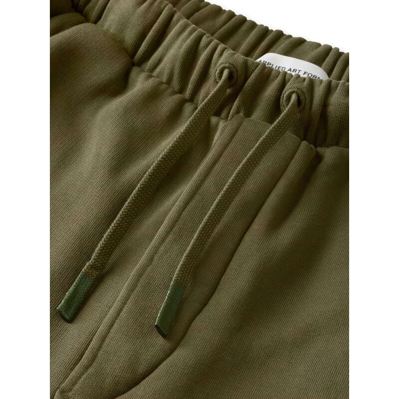 Applied Art Forms drawstring-waist cotton pant - Green