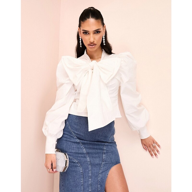 asos white blouse
