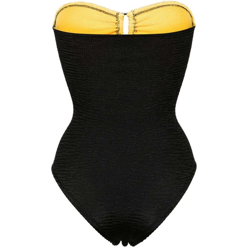 PARAMIDONNA Rene smock-design swimsuit - Black