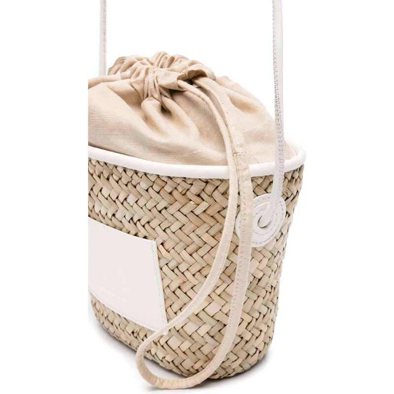 Claudie Pierlot small Straw Basket bucket bag Neutrals GLAMI.eco