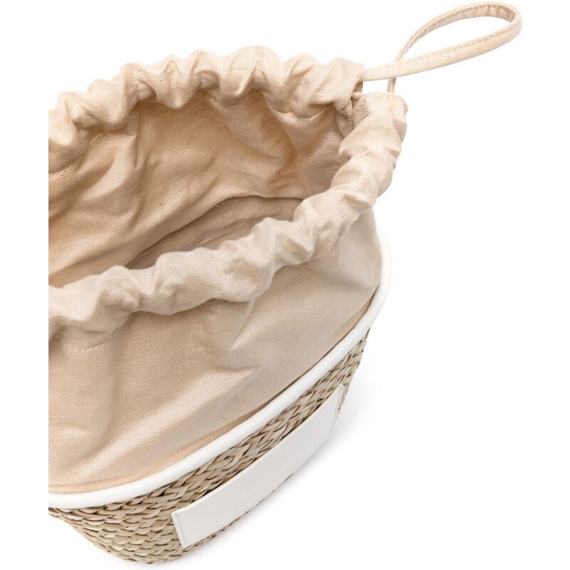 Claudie Pierlot small Straw Basket bucket bag Neutrals GLAMI.eco