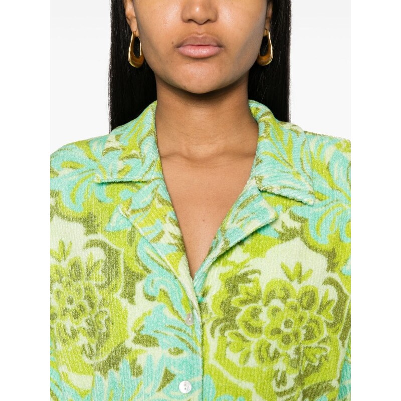 ALEMAIS Melody floral-print shirt - Green