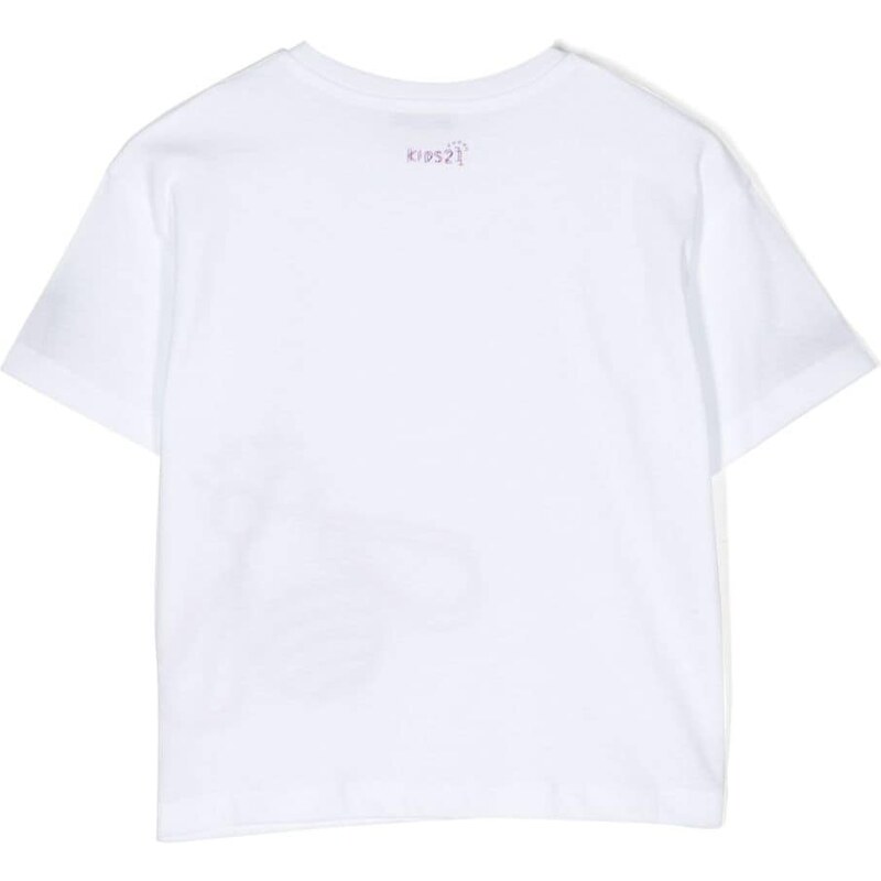 KINDRED graphic-print cotton T-shirt - White