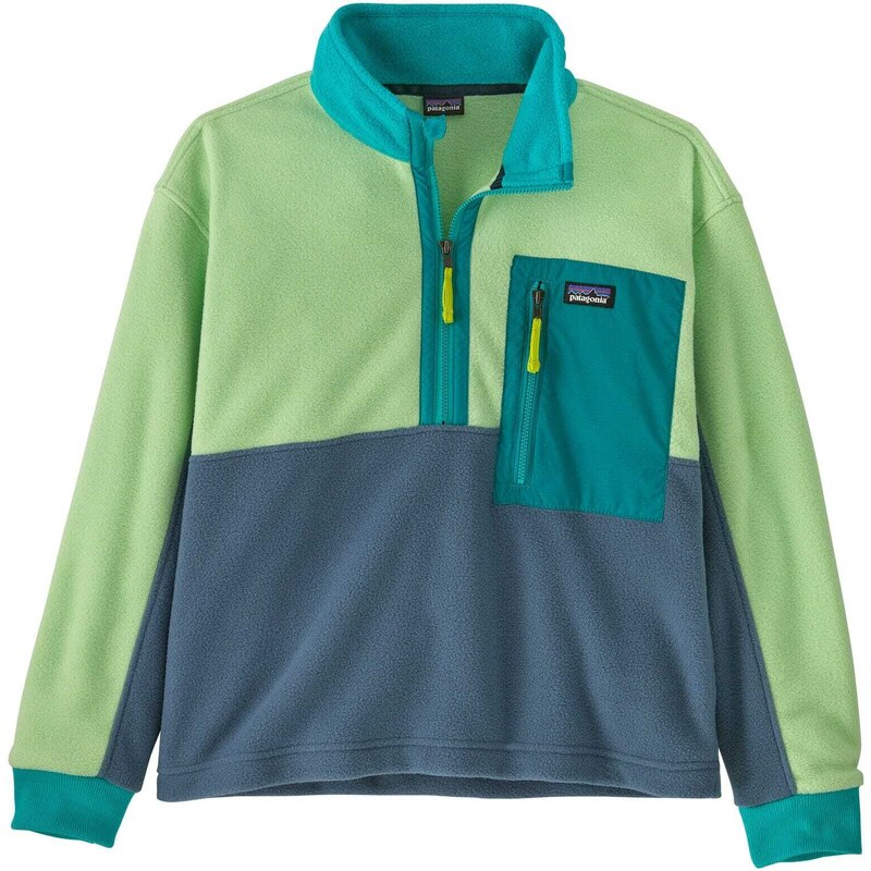 Patagonia Kids Microdini 1/2 Zip fleece shirt - 100% recycled polyester