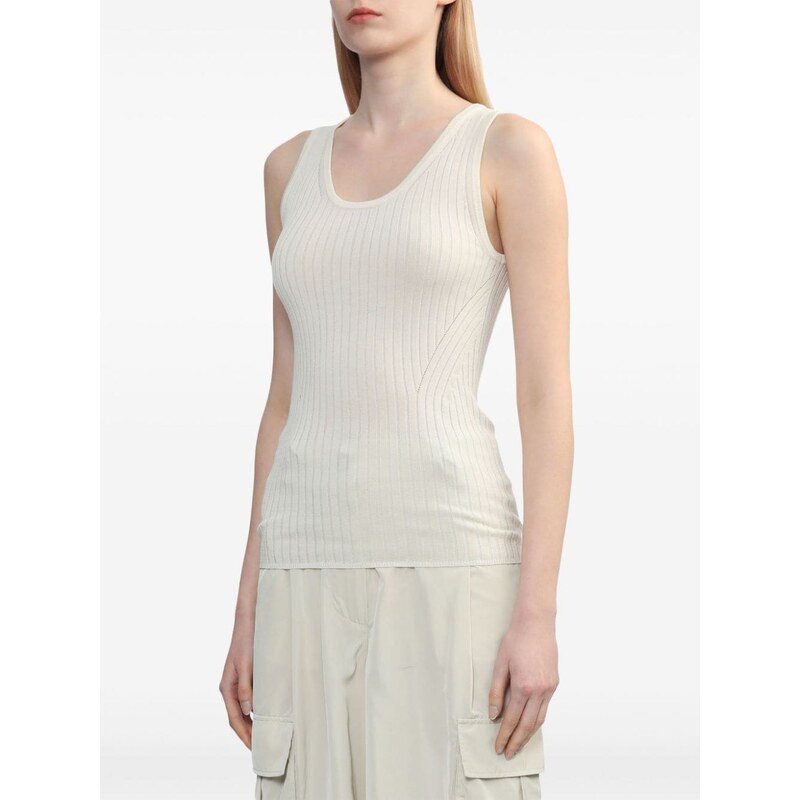 HERSKIND ribbed-knit tank top - Neutrals