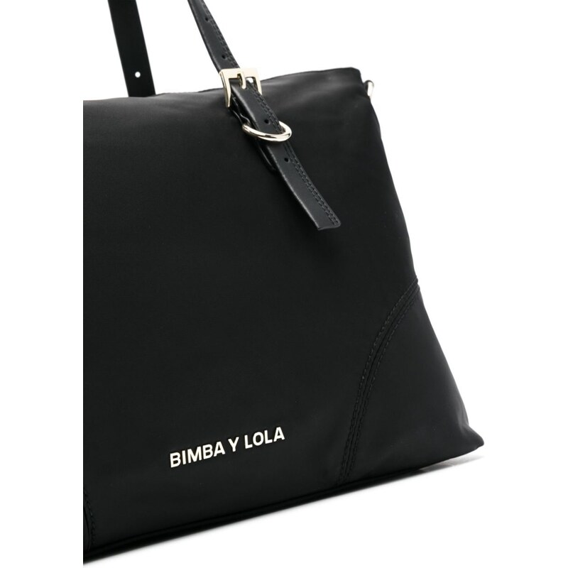 Bimba y Lola logo-lettering tote bag - Black