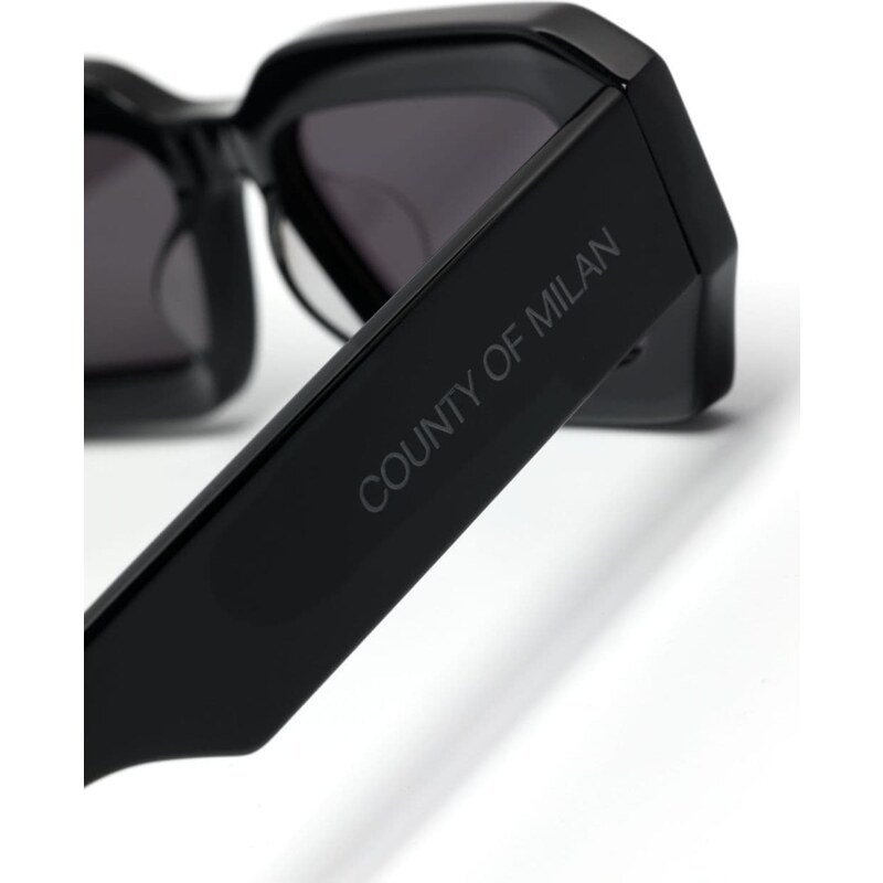 Marcelo Burlon County of Milan Agave rectangle-frame sunglasses - Black