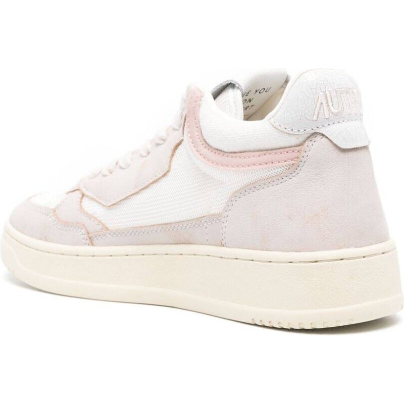 Autry Open Mid leather sneakers - White