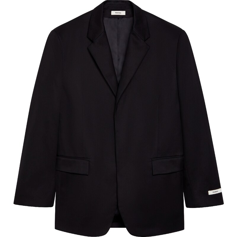 PANGAIA Men's Cotton Oversized Tailored Blazer black