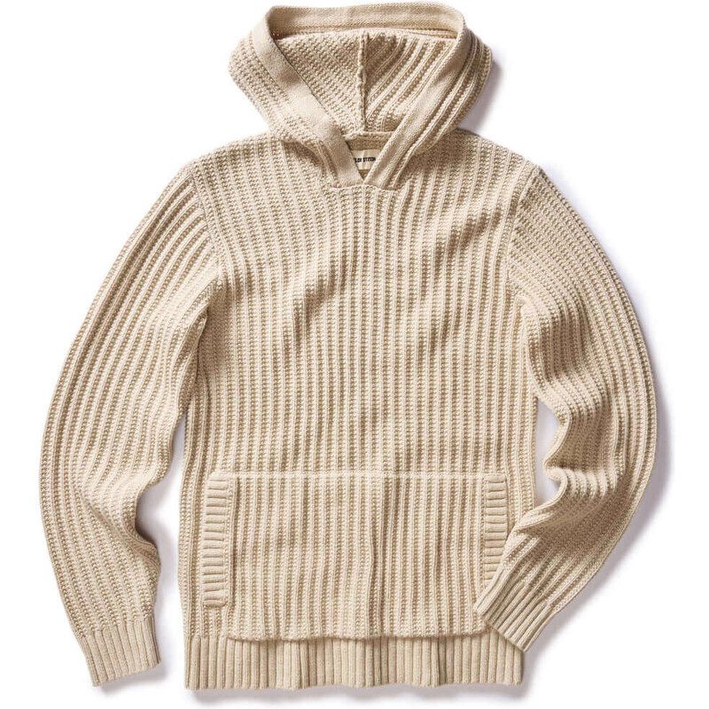 Taylor Stitch The Bryan Pullover Sweater in Flax Melange