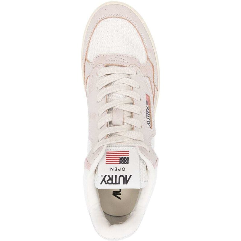 Autry Open Mid leather sneakers - White