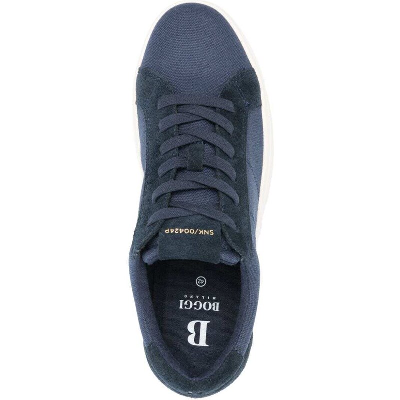Boggi Milano logo-patch low-top sneakers - Blue