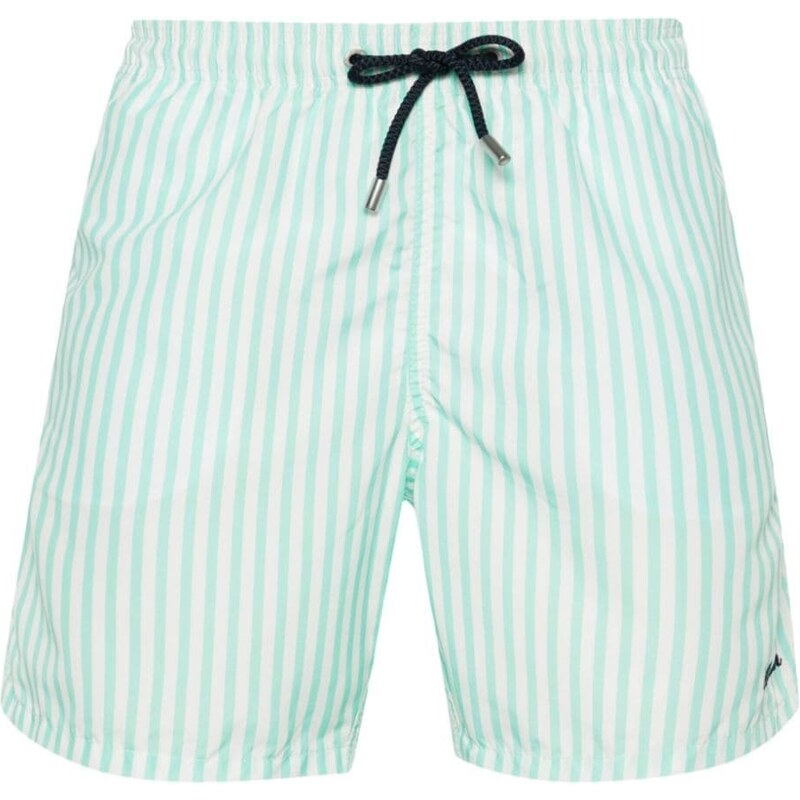 MC2 Saint Barth logo-embroidered swim shorts - Green