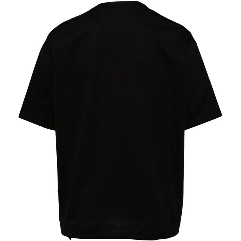 Comme des Garçons Homme logo-tag drop-shoulder T-shirt - Black