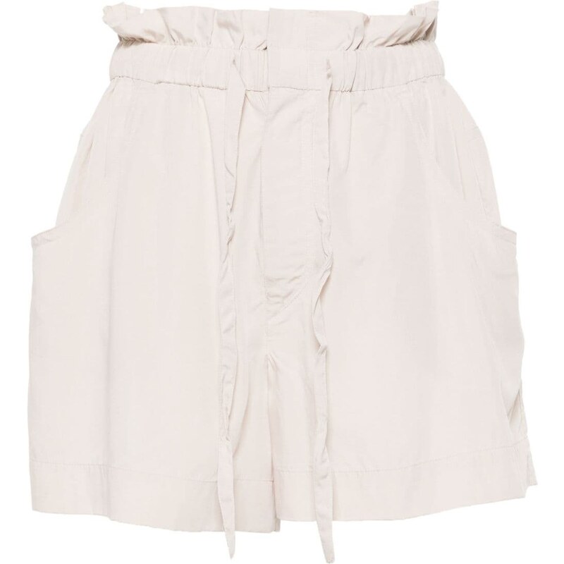 ISABEL MARANT Hidea paperbag-waist shorts - Neutrals