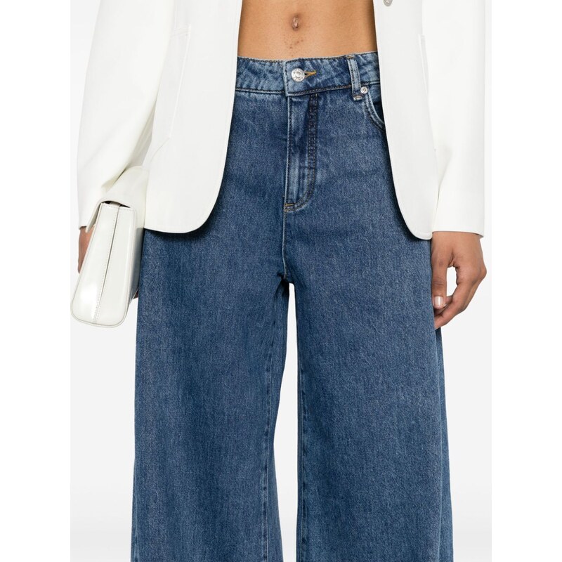 MOSCHINO JEANS mid-rise wide-leg jeans - Blue