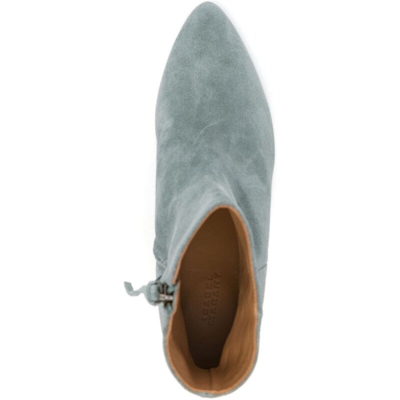 ISABEL MARANT Deone suede ankle boots - Green