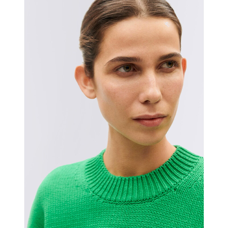 Thinking MU Green Petra Knitted Sweater GREEN