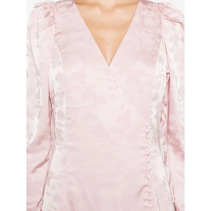 open lace back dress A LA MODE MINI BLAZER DRESS IN PINK  AKIRA