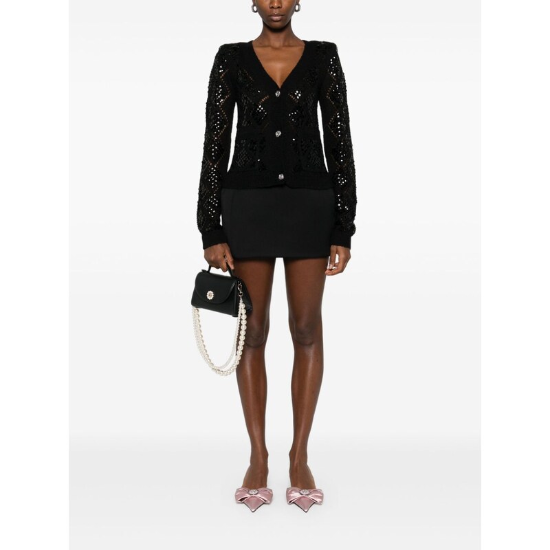 ROTATE BIRGER CHRISTENSEN sequin-embellished cardigan - Black