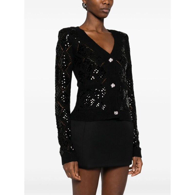 ROTATE BIRGER CHRISTENSEN sequin-embellished cardigan - Black