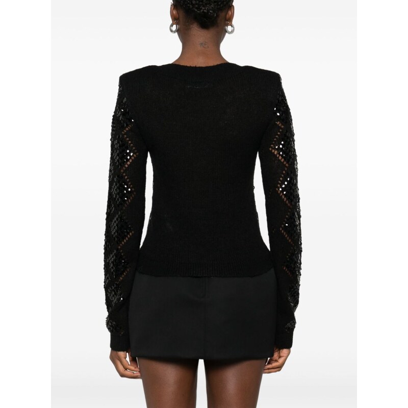 ROTATE BIRGER CHRISTENSEN sequin-embellished cardigan - Black