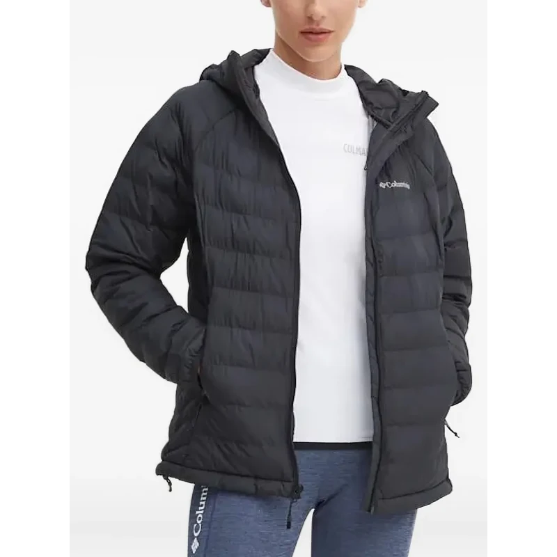 Columbia hooded quilted puffer jacket - Black - GLAMI.eco