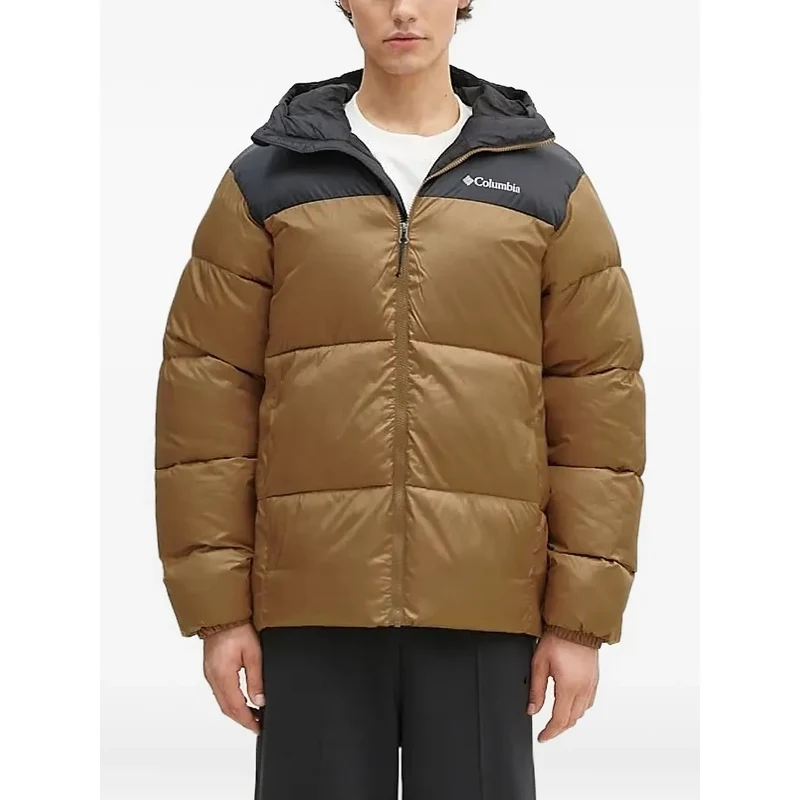 ま*ん様 Columbia hooded puffer jacket brown Columbia hooded puffer jacket - Brown - GLAMI.eco