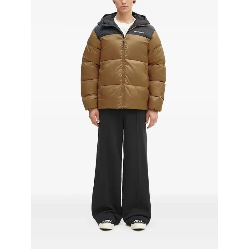 Columbia hooded puffer jacket - Brown - GLAMI.eco