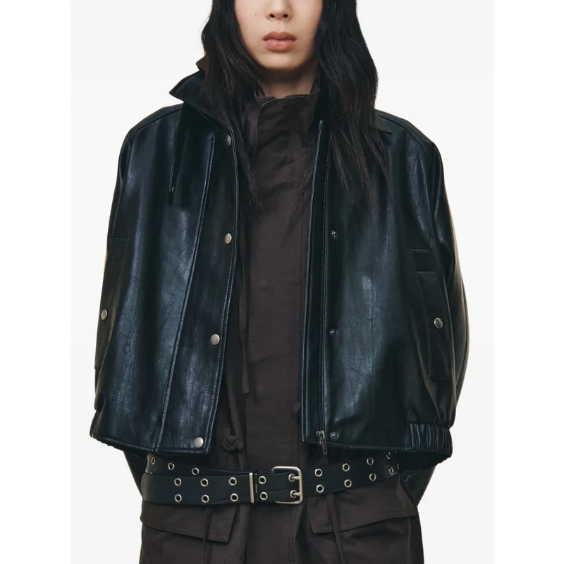 STUDIO TOMBOY spread-collar jacket - Black - GLAMI.eco