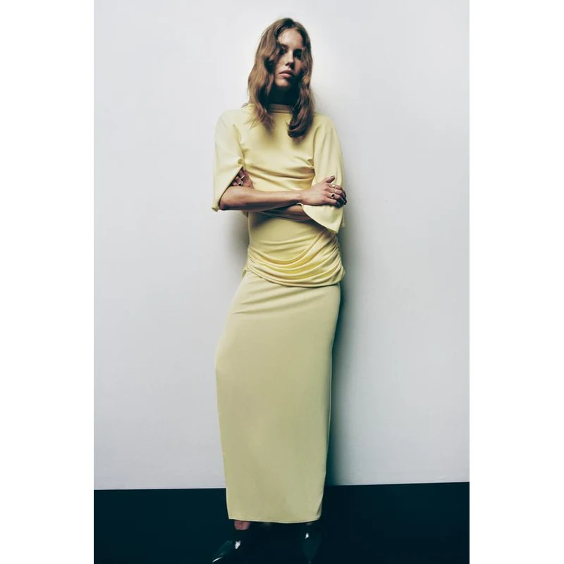 long dress colour Classic Long Metallic Prom Dress with Lace-Up Back Orange / 12 main image 1