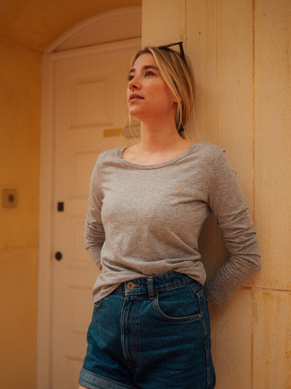 Zdravé tričko.cz Dámské tričko Harmony šedé