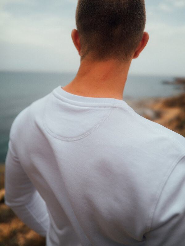 Zdravé tričko.cz Pánská mikina Core bílá