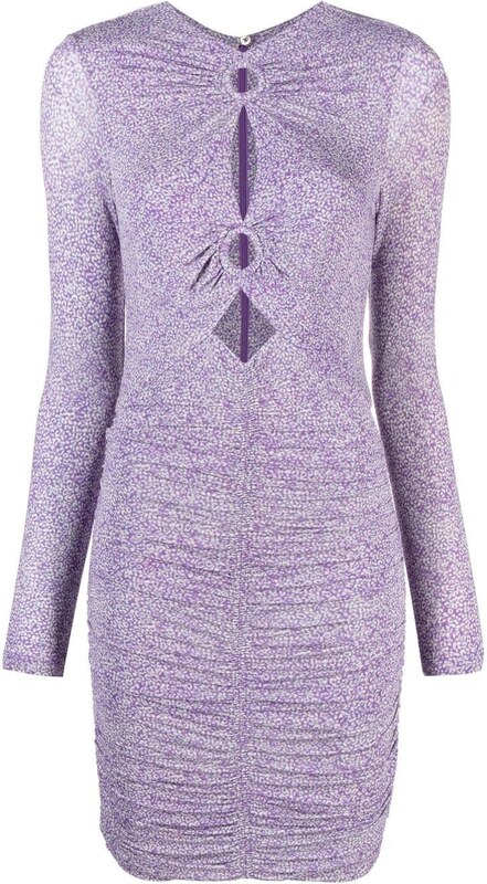 ISABEL MARANT Jana cut-out mini dress - Purple
