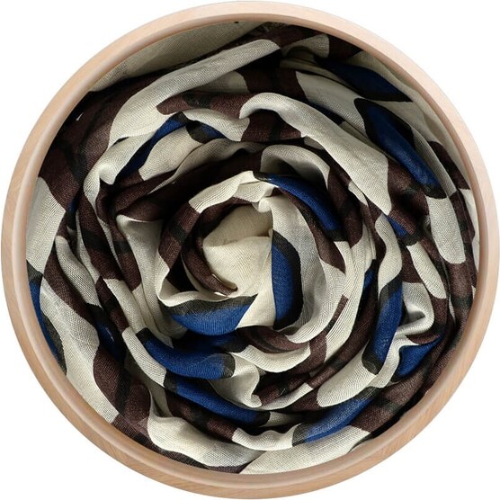 InnBamboo Itálie Dámský šátek ESCHER 02 bambus grey blue