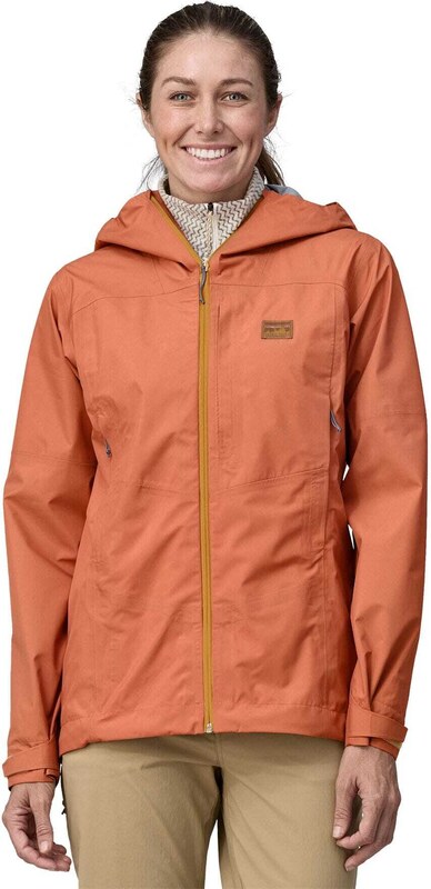 Patagonia Women's Boulder Fork Rain Jacket, Sienna Clay / S