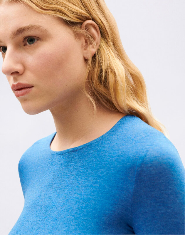 Thinking MU Blue Brisa Cachemire Top BLUE