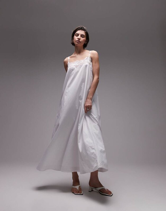 chinese dress ladies Essence White Trapeze Mini Dress