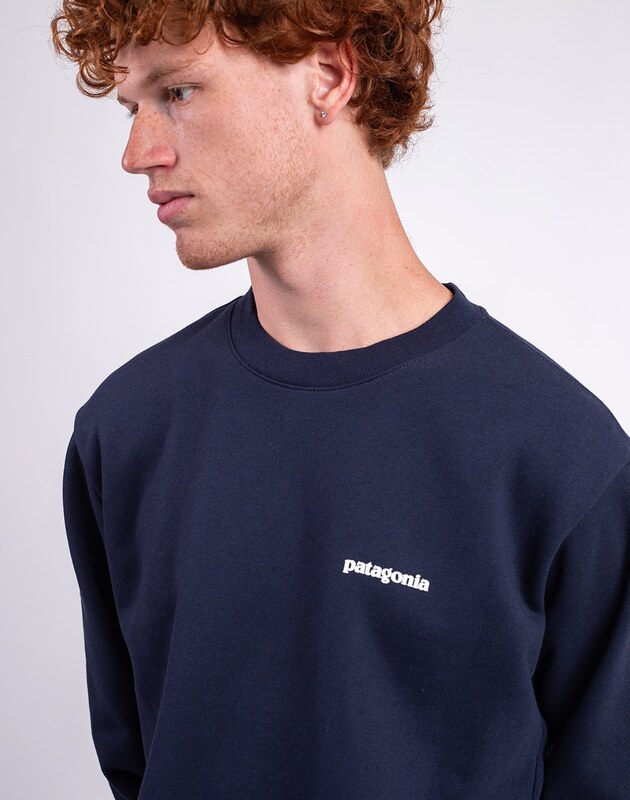 Patagonia Fitz Roy Icon Uprisal Crew Sweatshirt New Navy