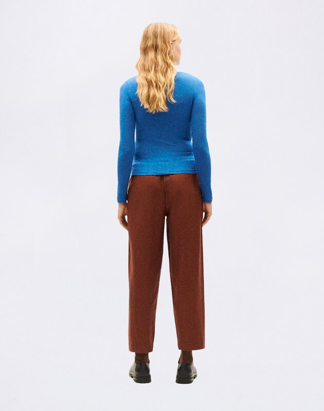 Thinking MU Blue Brisa Cachemire Top BLUE