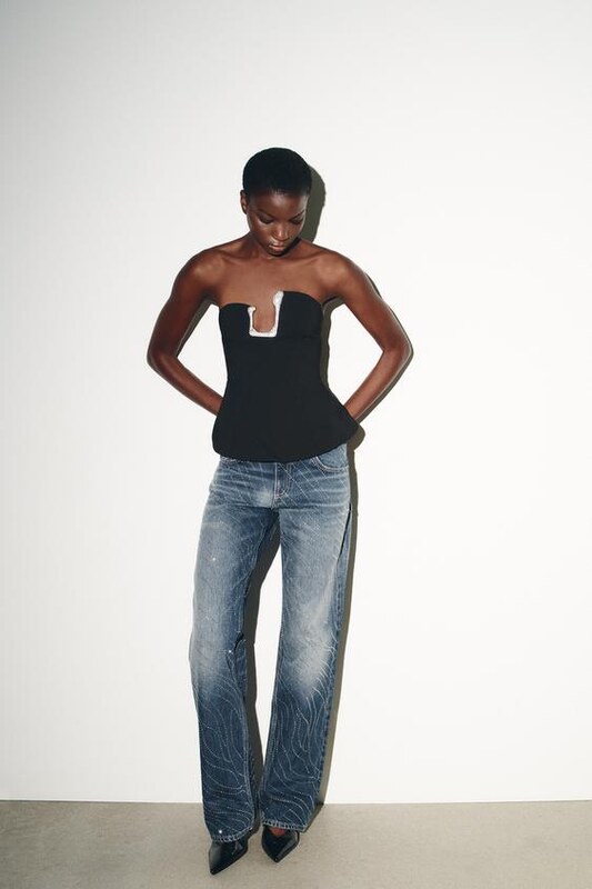 ZARA ぺプラムリボントップス XSブラック nanase様専用 ZARA ドット柄ペプラムリボントップス - メルカリ