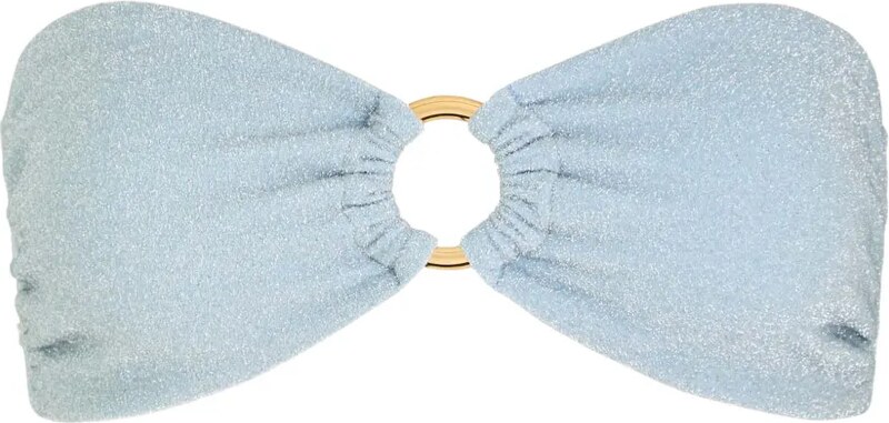 AWAY THAT DAY Acapulco bandeau bikini top - Blue