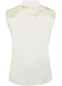 Dressarte Paris Gold lace silk blouse